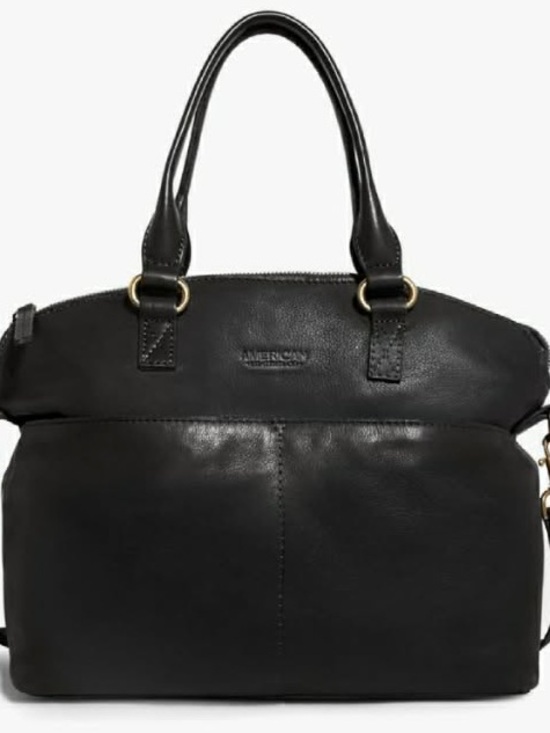 American Leather Co. Handbags - American Leather Co Black Carrie Dome Tote without shoulder strap NWT